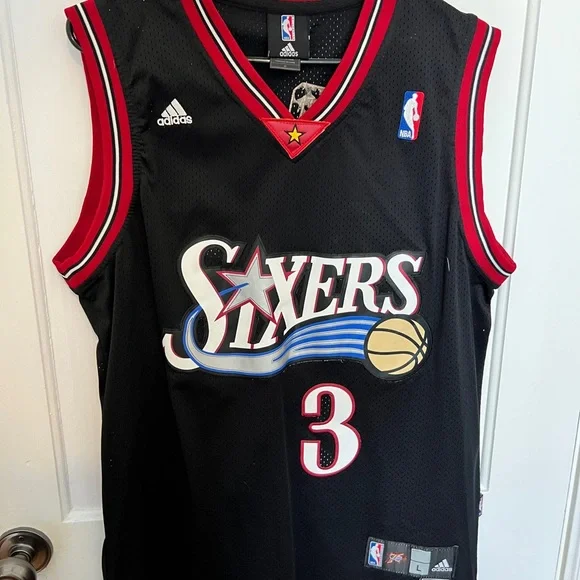 Authentic Allen Iverson Sixers Basketball Jersey - Picture 1 of 7